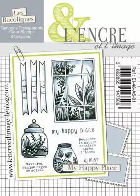 Tampon clear - My Happy Place - lencreetlimage