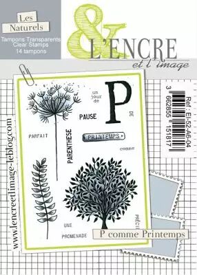 Tampon clear - P comme Printemps - L\'Encre et l\'Image