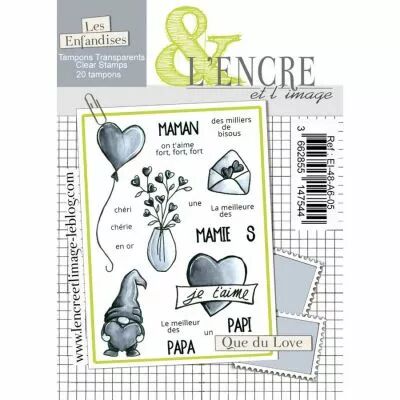 Tampon clear - Que du love - L\'Encre et l\'Image