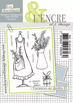 Tampon clear - Vacances au Jardin II - L\'Encre et l\'Image