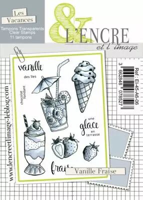 Tampon clear : Vanille Fraise - L\'Encre et l\'Image