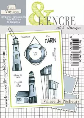 Tampon clear - Village de Pecheurs - L\'Encre et l\'Image
