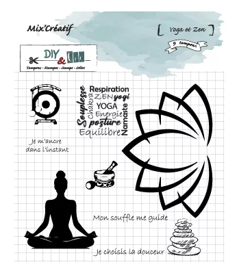 Tampon clear : Yoga et Zen