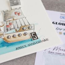 TAMPON CLEAR A6 ALPHABET GLOBE TROTTER GLO127