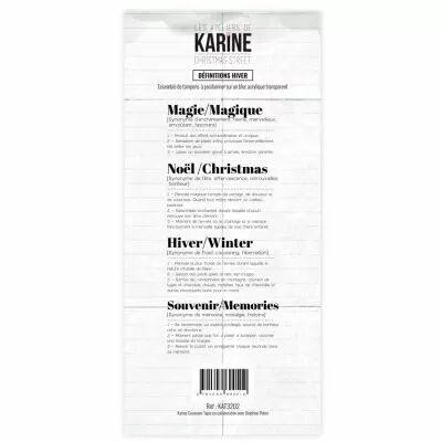Tampon clear Christmas Street D�finitions Hiver- Les Ateliers de Karine