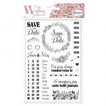 TAMPON MOUSSE WEDDING PLANNER SAVE THE DATE