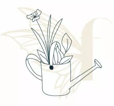 TAMPON NON MONTE BRANCHE AVEC FLEURS 