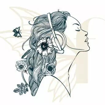 TAMPON NON MONTE DEMOISELLE AU CASQUE