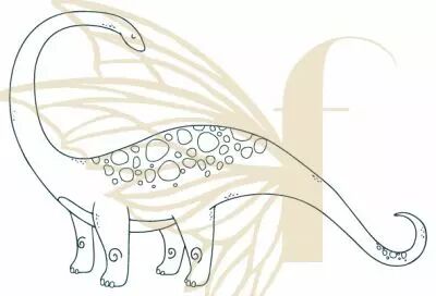 TAMPON NON MONTE DINOSAURE DIPLODOCUS