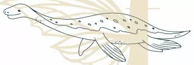 TAMPON NON MONTE DINOSAURE PLESIOSAURUS