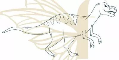 TAMPON NON MONTE DINOSAURE TYRANNOSAURUS