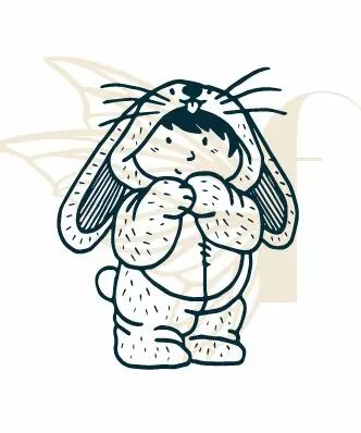 TAMPON NON MONTE ENFANT PYJAMA LAPIN