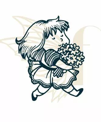 TAMPON NON MONTE FILLE AU BOUQUET
