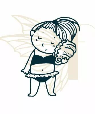 TAMPON NON MONTE FILLE ET COQUILLAGE