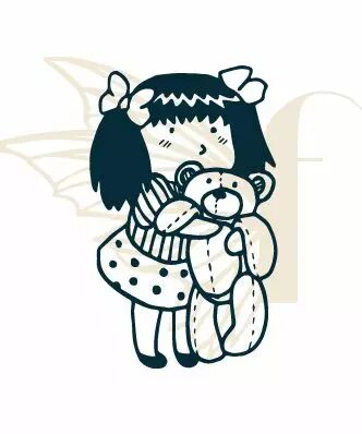 TAMPON NON MONTE FILLE ET SON DOUDOU