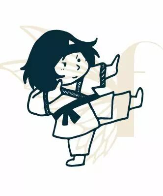 TAMPON NON MONTE FILLE KARATE