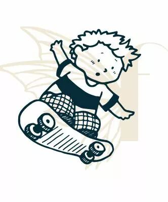 TAMPON NON MONTE GARCON ET SON SKATE