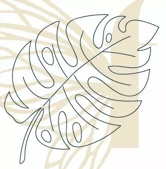 TAMPON NON MONTE GRAND MONSTERA