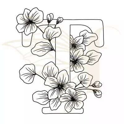TAMPON NON MONTE LETTRE FLORALE - T
