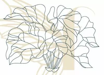 TAMPON NON MONTE MONSTERA