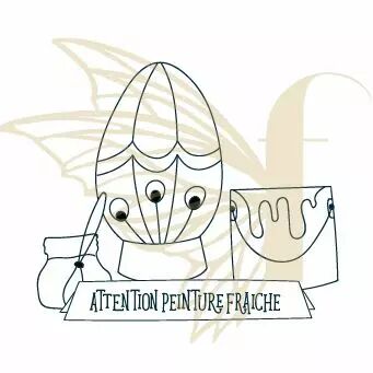 TAMPON NON MONTE PEINTURE FRAICHE