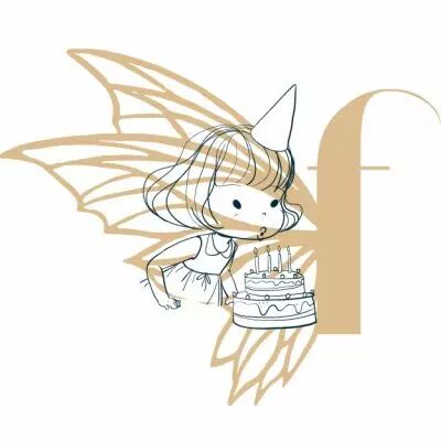 TAMPON NON MONTE PERSONNAGE FILLE AU CADEAU