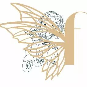 TAMPON NON MONTE PERSONNAGE FILLE AU SCOOTER