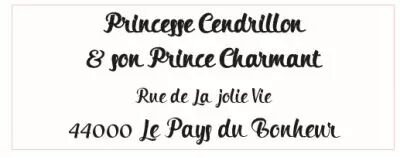 TAMPON NON MONTE PERSONNALISE ADRESSE 10