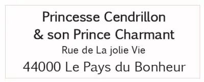 TAMPON NON MONTE PERSONNALISE ADRESSE 12