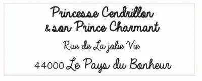 TAMPON NON MONTE PERSONNALISE ADRESSE 2