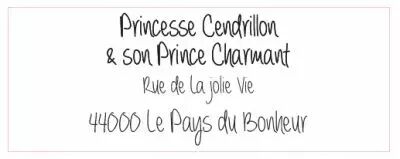 TAMPON NON MONTE PERSONNALISE ADRESSE 3