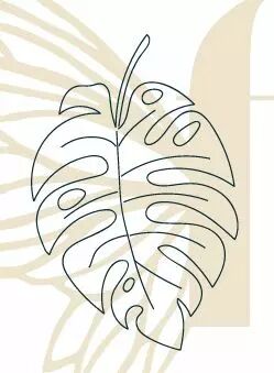 TAMPON NON MONTE PETIT MONSTERA