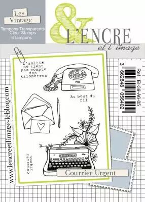 TAMPON TRANSPARENT - COURRIER URGENT
