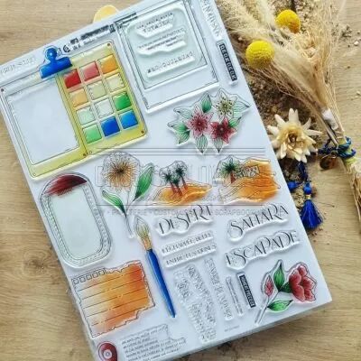 TAMPON TRANSPARENT A4 ECHAPEES BELLES DUN117 