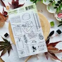 TAMPON TRANSPARENT A6 NOTES D\'AUTOMNE BOI109