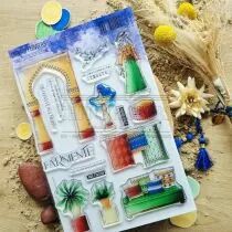 TAMPON TRANSPARENT AMBIANCE ORIENTALE DUN115