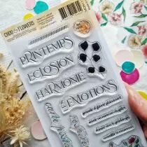 Tampon transparent LES MOTS PRINTEMPS