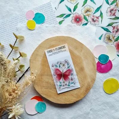 Tampon transparent PAPILLONS