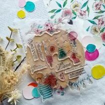 Tampon transparent ROMANCE