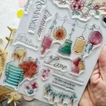 Tampon transparent ROMANCE