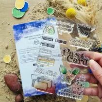 TAMPON TRANSPARENT TEXTURES POSTCARD DUN112