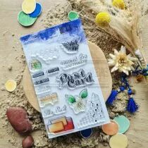 TAMPON TRANSPARENT TEXTURES POSTCARD DUN112
