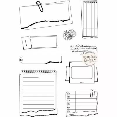 Tampons clear �TIQUETTES COMPOS�ES