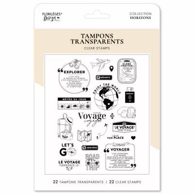 Tampons clear LE VOYAGE COMMENCE ICI