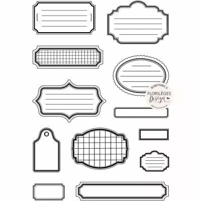 Tampons clear MULTI �TIQUETTES