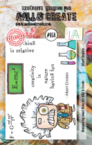 Tampons transparents #958 - A7 Stamp set - Albert Einstein