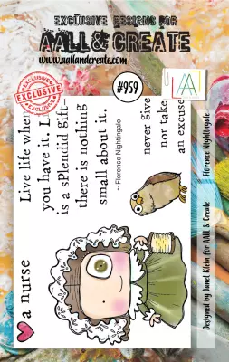 Tampons transparents #959 - A7 Stamp set - Florence Nightingale