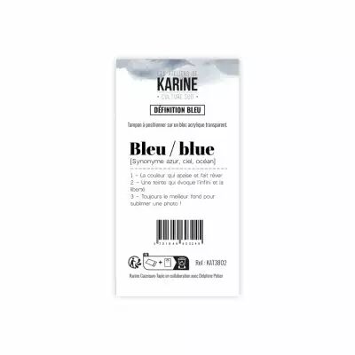 Tampons transparents  D�finition Bleu