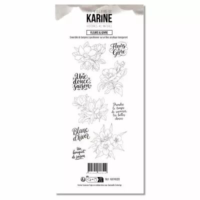 Tampons transparents \ Histoires au Naturel\  Fleurs & Givre