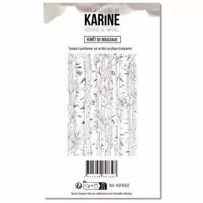 Tampons transparents \ Histoires au Naturel\  For�t de Bouleaux